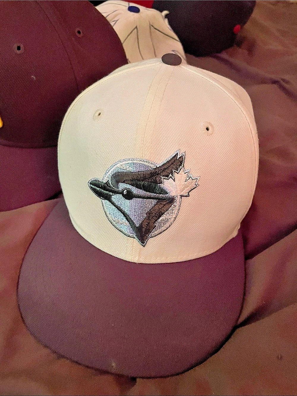 New Era Toronto Blue Jays 59FIFTY Fitted Hat White & Burgundy